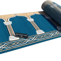 ZANAMAZ Prayer Rectangular Dark Blue Carpet for MASJID (Mosque) & Gallery Carpet With 0.5 Inch Thickness 