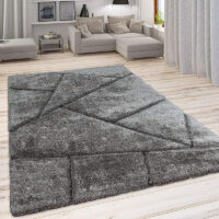 SHAG WEAVING CARPET® Super Soft Fluffy Area Rug For Living Room Handmade 2.5 Inches (Thickness,Pile) Moroccan Design Color Dark Grey