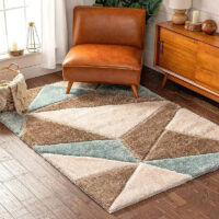 SHAG WEAVING CARPET® Super Soft Fluffy Area Rug For Living Room Handmade 2.5 Inches (Thickness,Pile) Moroccan Design Color Dark Gold