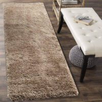 SHAG WEAVING CARPET®Micro Polyester Yarn Super Soft Fluffy Area Rug Handmade 2 Inches (Thickness, Pile) - Gold