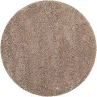 SHAG WEAVING CARPET® Round Shape Micro Polyester Yarn Super Soft Fluffy Area Rug Handmade 2.5 Inches (Thickness,Pile) - Gold