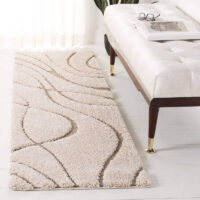 SHAG WEAVING CARPET®Micro Polyester Yarn Super Soft Fluffy Area Rug Handmade 2 Inches (Thickness, Pile) - Ivory
