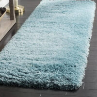 SHAG WEAVING CARPET®Micro Polyester Yarn Super Soft Fluffy Area Rug Handmade 2 Inches (Thickness, Pile) - Sky Blue
