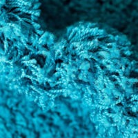 SHAG WEAVING CARPET® Round Shape Micro Polyester Yarn Super Soft Fluffy Area Rug Handmade 2.5 Inches (Thickness,Pile) - Turquoise