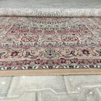 TTC THREAD & TEXTURE CARPET Kashmiri Traditional Persian Design Acrylic Silk Carpet Pile Height 1 inch