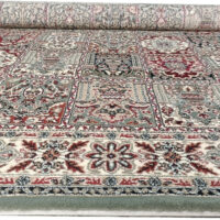TTC THREAD & TEXTURE CARPET Kashmiri Traditional Persian Design Acrylic Silk Carpet Pile Height 1 inch