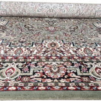 TTC THREAD & TEXTURE CARPET Kashmiri Traditional Persian Design Acrylic Silk Carpet Pile Height 1 inch