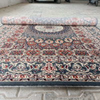 TTC THREAD & TEXTURE CARPET Kashmiri Traditional Persian Design Acrylic Silk Carpet Pile Height 1 inch