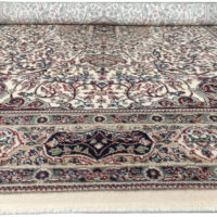 TTC THREAD & TEXTURE CARPET Kashmiri Traditional Persian Design Acrylic Silk Carpet Pile Height 1 inch