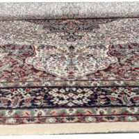 TTC THREAD & TEXTURE CARPET Kashmiri Traditional Persian Design Acrylic Silk Carpet Pile Height 1 inch