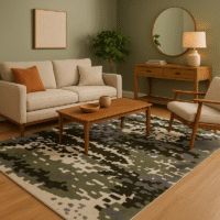 TTC Thread & Texture Carpet™ Premium Hand-Tufted 100% New Zealand Wool Carpets 2 Inches Thickness Pile - Light Green