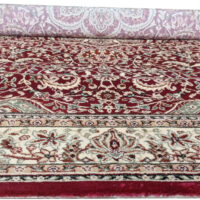TTC THREAD & TEXTURE CARPET Kashmiri Traditional Persian Design Acrylic Silk Carpet Pile Height 1 inch
