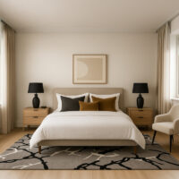 TTC Thread & Texture Carpetâ„¢ Premium Hand-Tufted 100% New Zealand Wool Carpets 2 Inches Thickness Pile - Silver Black2