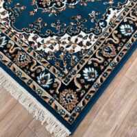 TTC THREAD & TEXTURE CARPET™ Traditional Comfort Power Loomed Carpets for Every Space Area Rug Pile Height 0.5 Inches - Blue